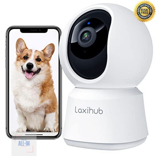 LAXIHUB Cámara Vigilancia Interior 1080P, Camara para Perros con Aplicación  3